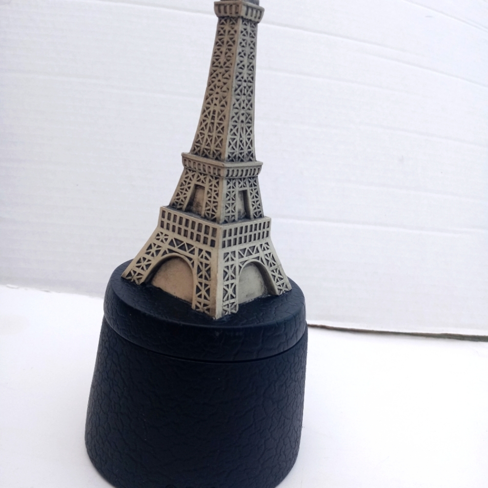 Eiffel Tower Box Jewelry Storage Container Organizer w/ Secret Message Journey